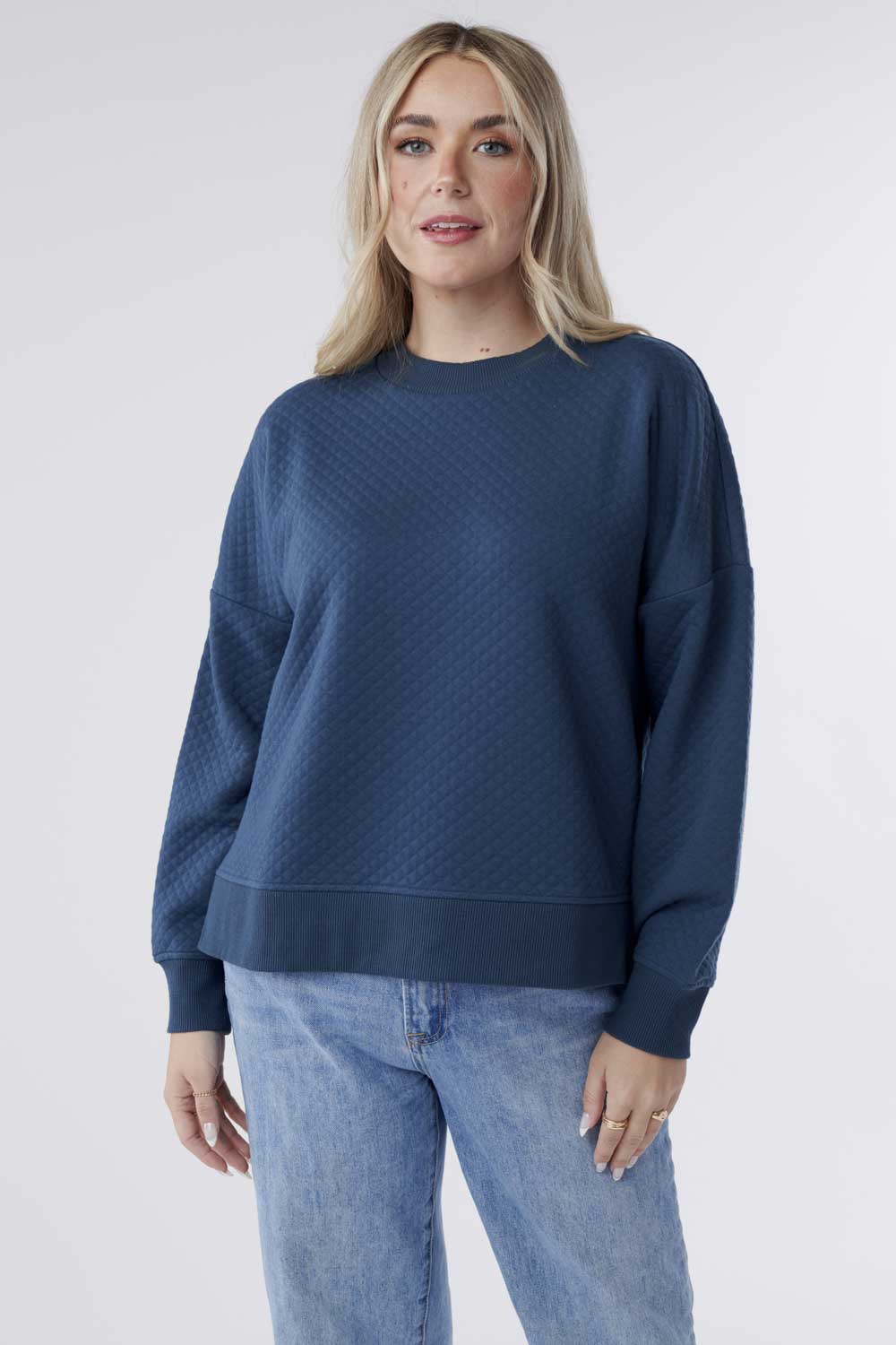 Gabriella - Top Jacquard Knit Sweatshirt
