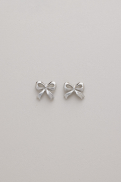 Earring Silver Dainty Bow