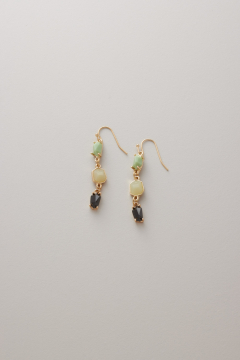 Earring Gold Resin Beads