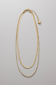 Necklace Double Chain Gold