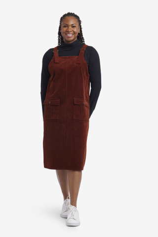 Overall dress modest hotsell