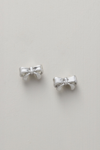 Earring Silver Bows