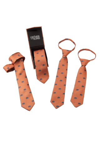 Father and Sons Ties Elephant